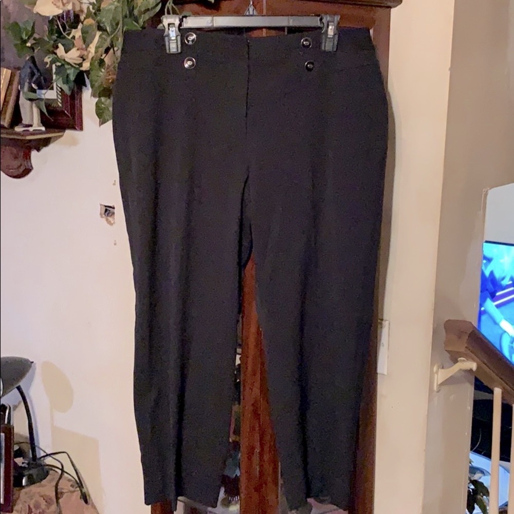 Sz 12 blk dressy ankle pants by White House